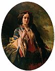 Countess Paintings - Katarzyna Branicka, Countess Potocka by Franz Xavier Winterhalter